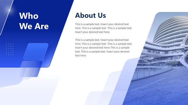 Who We Are Slide – Professional Business Profile Template