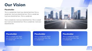 Professional Business Profile Template with Placeholder Text 