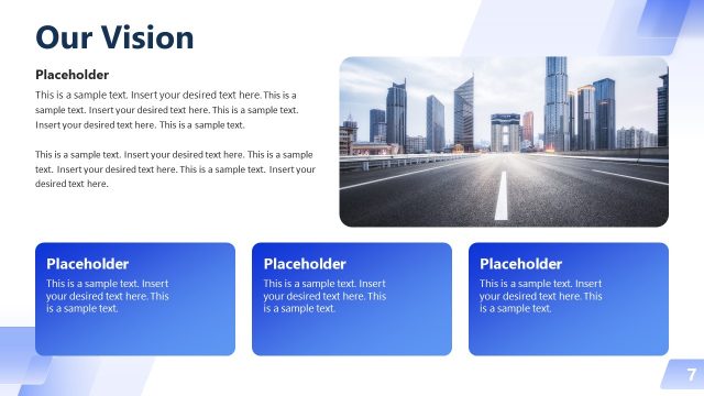 Our Vision Slide – Modern Business Profile PPT Layout