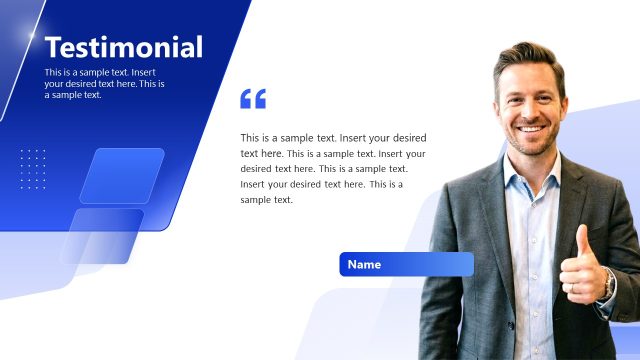 Testimonial Slide – Business Profile Layout