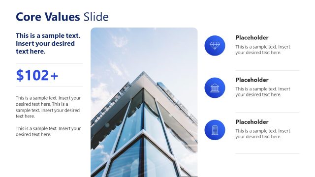 Core Values Slide – Altius Business Presentation Slide Template