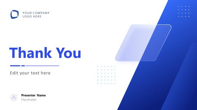 Thank You Slide – Altius Business Profile PPT Template