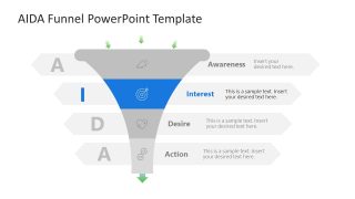 4-Step AIDA Funnel Presentation Template