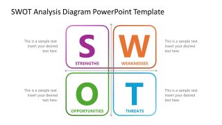 SWOT Analysis Diagram Presentation Slide Template