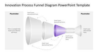 Engaging Innovation Process Funnel Diagram PPT Template 