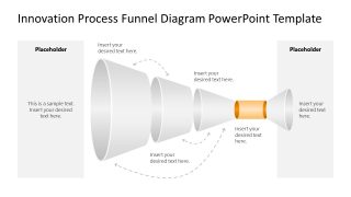 Innovation Process Funnel Diagram Template for PowerPoint 