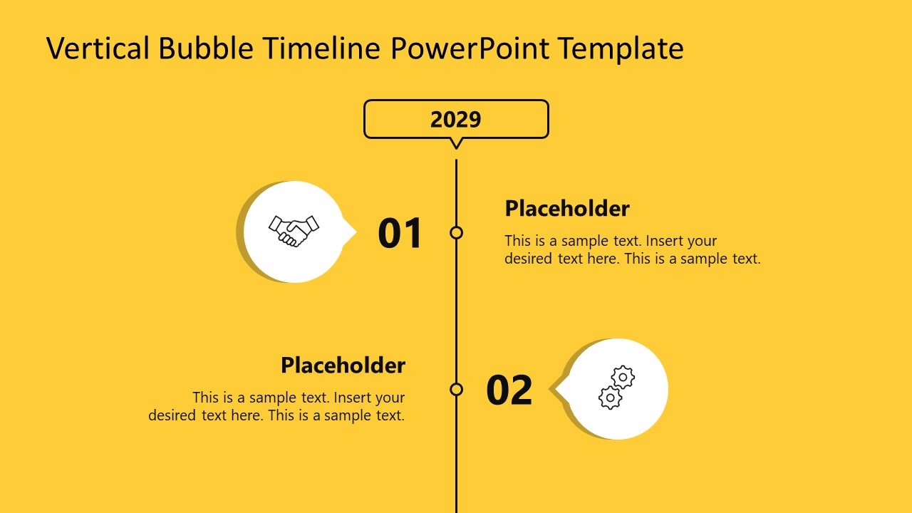Vertical Bubble Timeline PowerPoint Template