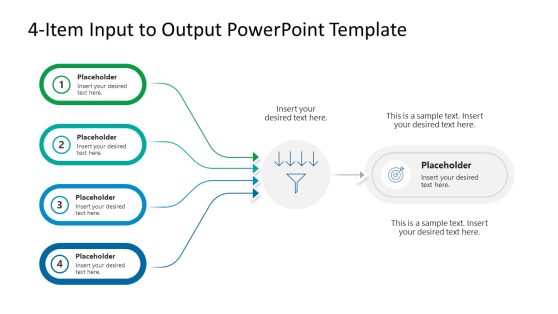4-Input to Output Template for PowerPoint 