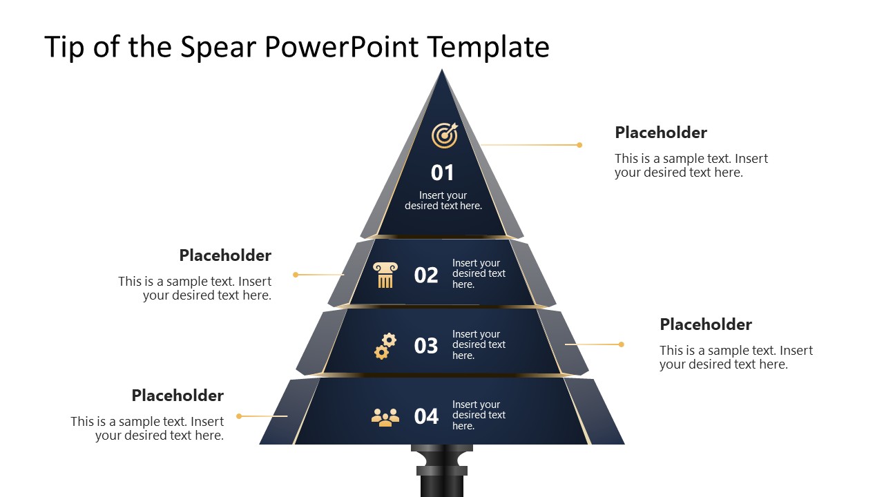 Tip of the Spear PPT Slide Template