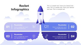 Editable Rocket Infographics Slide PPT Template 