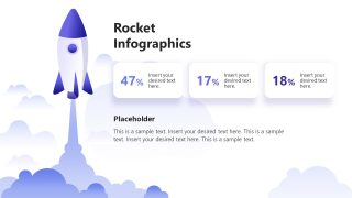 Customizable Rocket Infographics Slide Template 