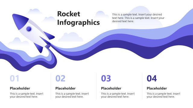 Modern Rocket Infographics PPT Layout