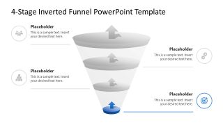 4-Stage Inverted Funnel Template Diagram