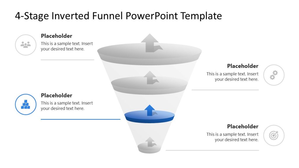 4-Stage Inverted Funnel Slide Template - SlideModel