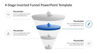 4-Stage Inverted Funnel PPT Layout 