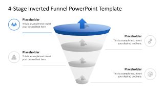 4-Stage Inverted Funnel Infographics Slide 