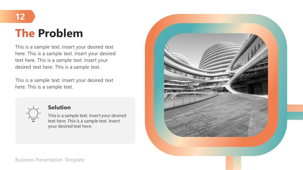 The Problem and Solution Presentation Corporate Identity Template ...