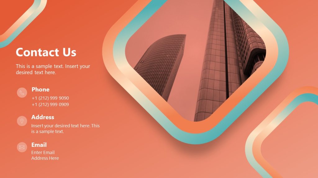 Contact Us Slide for Corporate Identity Presentation Slide - SlideModel