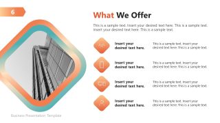 Offering Summary Slide - Editable Corporate Identity Presentation Deck
