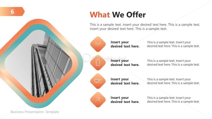 What We Offer Corporate Identity Template - SlideModel
