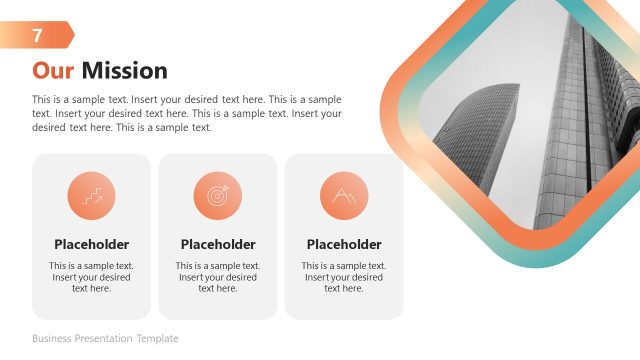 Our Mission Slide for Corporate Identity Presentation Template