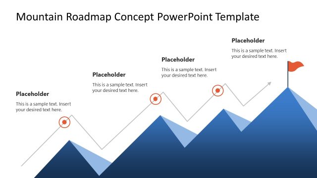 Mountain Roadmap Concept Slide Template
