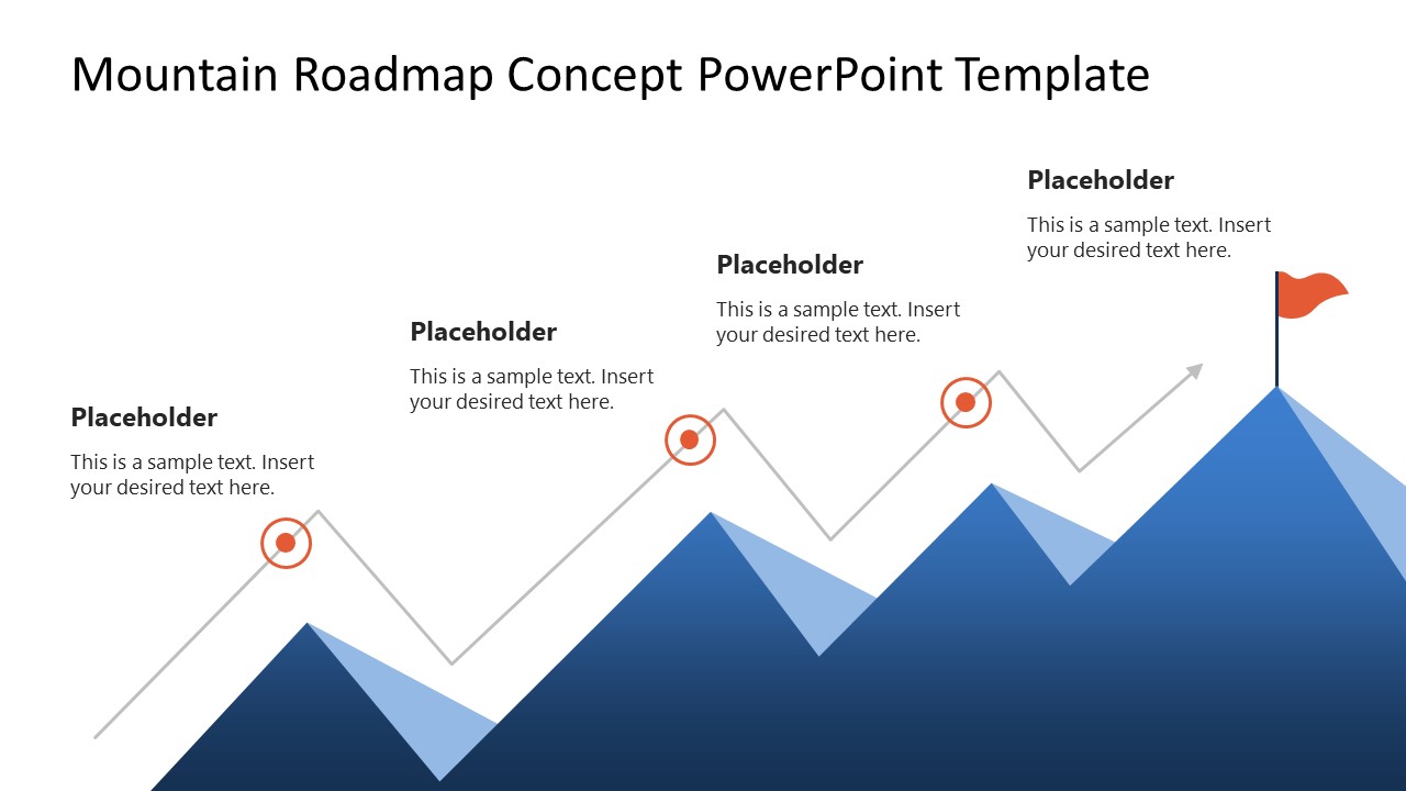 Mountain Roadmap Concept Presentation Template