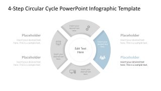4-Step Circular Cycle PowerPoint Infographic Template
