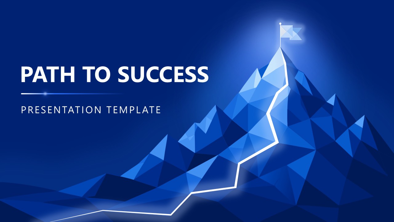 Path to Success PPT Template - Title Presentation