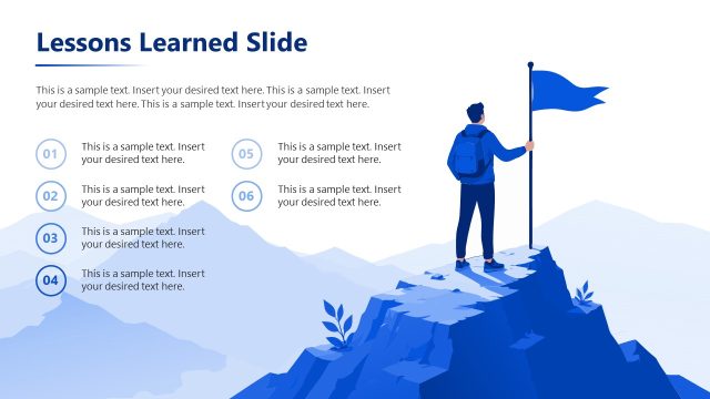 Lesson Learned Slide for Path to Success Presentation