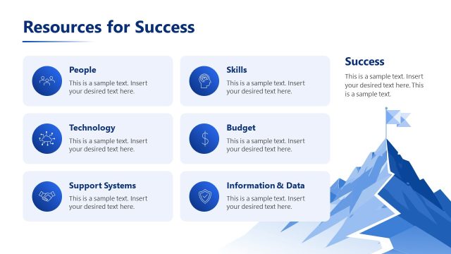 Resources for Success Infographics Slide – Path to Success PPT Layout