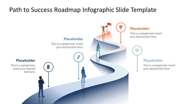 Customizable Path to Success Roadmap Template Design