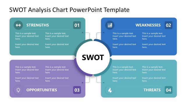 Editable SWOT Analysis Chart Template Slide