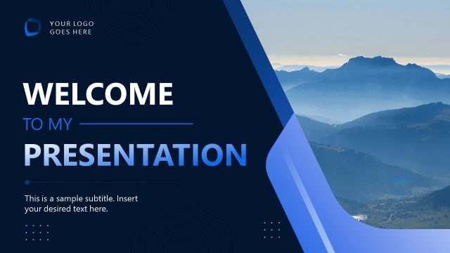 Welcome to My Presentation PowerPoint Template