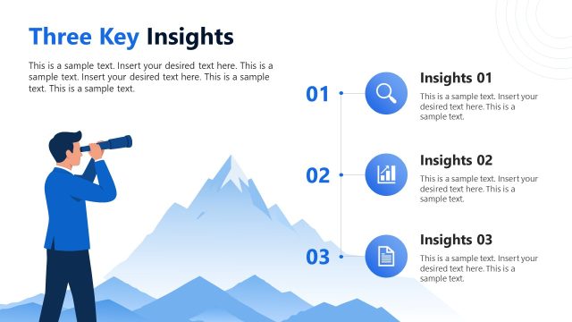 Three Key Insights Slide – Welcome to My Presentation Layout