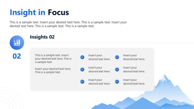 Insights in Focus Slide – Welcome to My Presentation Template