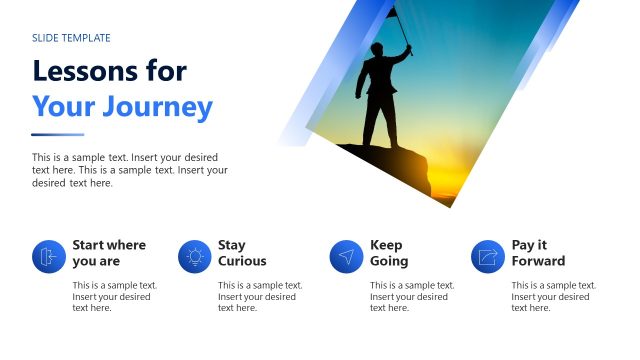 Lessons for Your Journey Slide – Leadership Personal Story Presentation Template