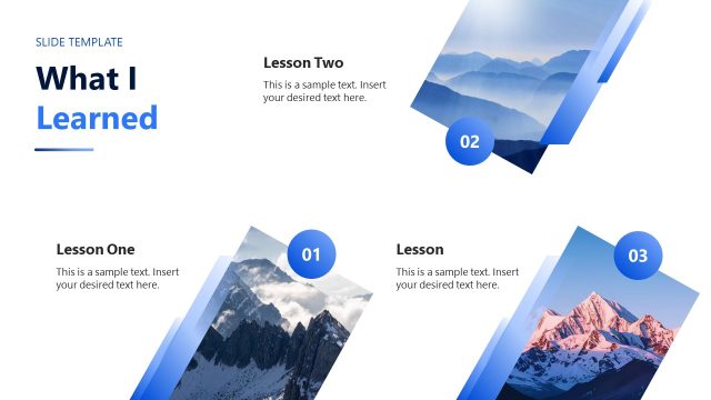 What I Learned Slide – Leadership Personal Story PPT Template