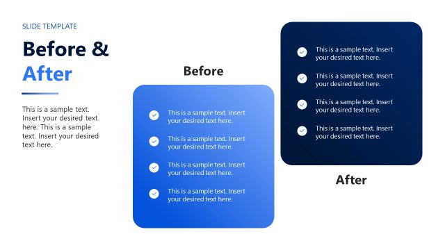 Before & After Slide –  Leadership Personal Story Template