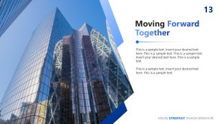 Creative Slide with Image for Presenting Moving Forward Points
