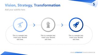 Editable Vision Strategy & Transformation Concept Slide