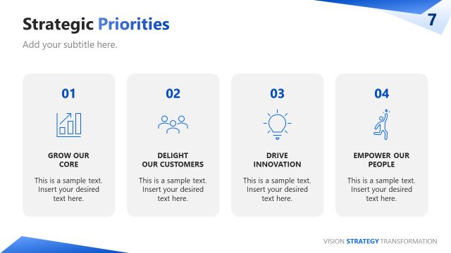 Strategic Priorities Presentation Slide