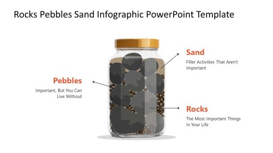 Editable Rock Pebbles Sand Infographic Presentation Template