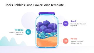 Customizable Rock Pebbles Sand Template