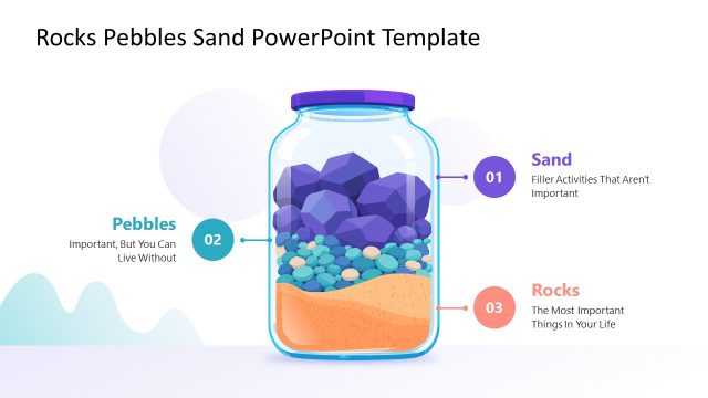 Rock Pebbles Sand Template Layout Slide