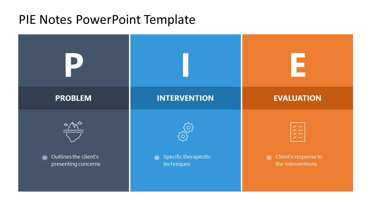 PIE Notes Model Presentation Slide Layout Template
