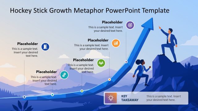 Customizable Hockey Stick Metaphor Template