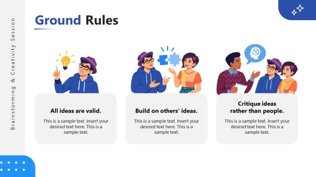 Establishing Ground Rules for Brainstorming Sessions