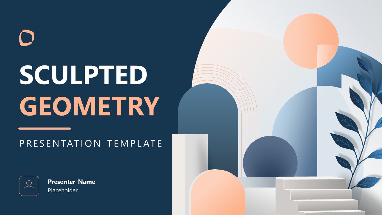 Sculpted Geometry PowerPoint Template