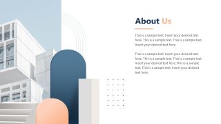 About The Company Slide Template for Presentation